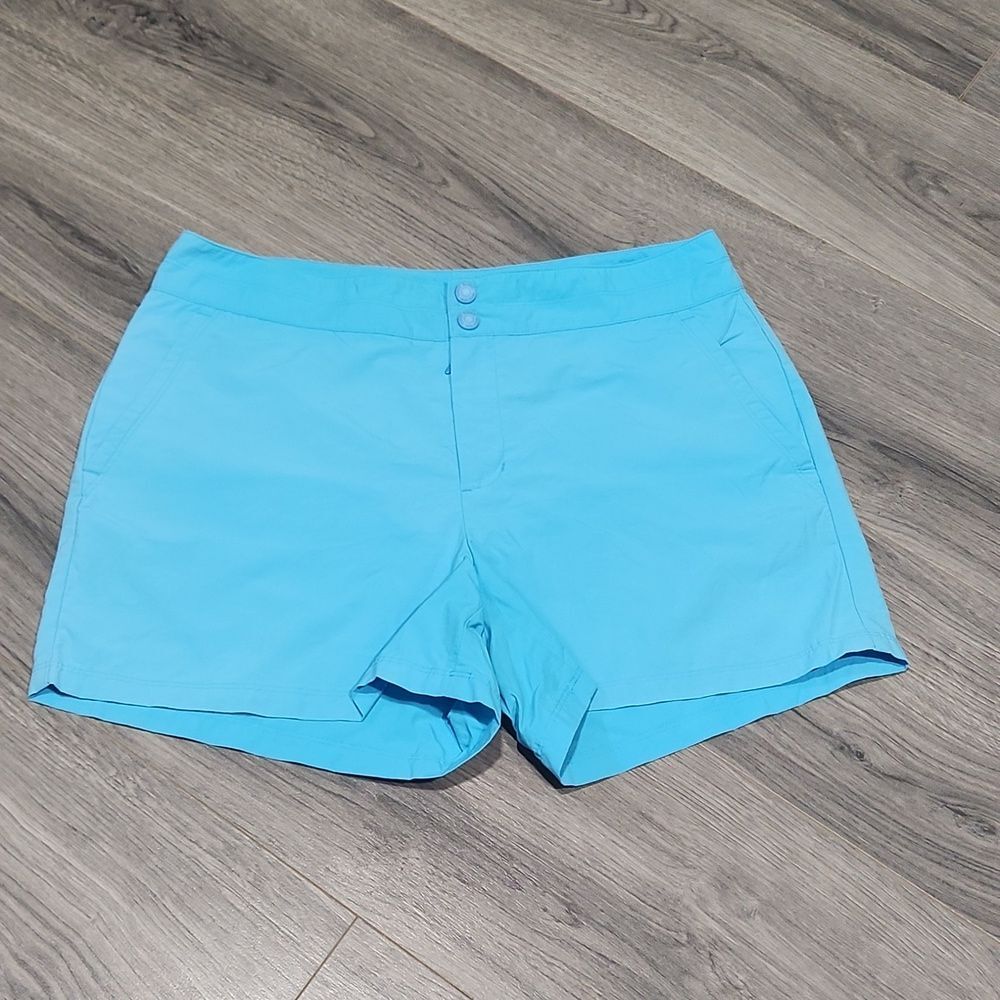 Vintage Blue Nylon Eddie Bauer Shorts